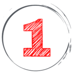number 1 one icon