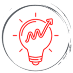 growth idea bulb icon