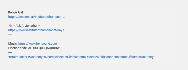 ioha description under video with links licensing and tags